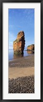 Framed Pebbles on the beach, Ladram Bay, Devon, England