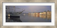 Framed Af Chapman schooner at a harbor, Skeppsholmen, Stockholm, Sweden