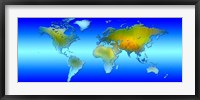 Framed World map