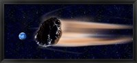 Framed Meteor coming at earth