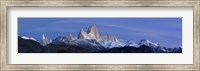 Framed Low angle view of mountains, Mt Fitzroy, Cerro Torre, Argentine Glaciers National Park, Argentina