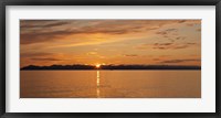 Framed Ocean at sunset, Inside Passage, Alaska, USA