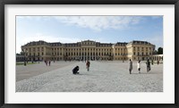 Framed Tourists at a palace, Schonbrunn Palace, Vienna, Austria