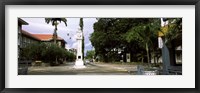 Framed Clock tower in a city, Victoria, Mahe Island, Seychelles