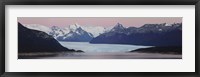 Framed Glaciers and mountains, Moreno Glacier, Argentine Glaciers National Park, Patagonia, Argentina