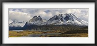 Framed Clouds over snowcapped mountain, Grand Paine, Mt Almirante Nieto, Torres Del Paine National Park, Chile