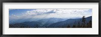 Framed Clouds over mountains, Great Smoky Mountains National Park, Blount County, Tennessee, USA