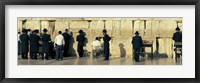 Framed People praying at Wailing Wall, Jerusalem, Israel