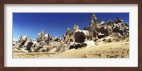 Framed Landscape with the caves and Fairy Chimneys, Cappadocia, Central Anatolia Region, Turkey