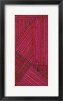 Framed Line Study Red