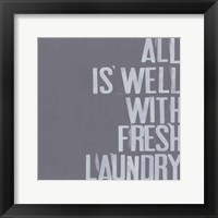 Framed Fresh Laundry I