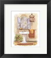 Watercolor Bath in Spice I Framed Print