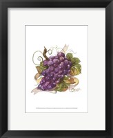 Framed Watercolor Grapes I