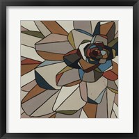 Stained Glass Floral I Framed Print