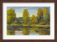 Framed Monet's Water Lily Pond II
