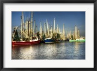 Framed Shrimp Boats II