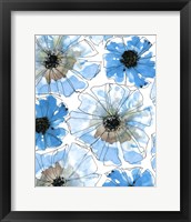 Framed 'Water Blossoms I' border=