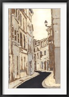 Non-Embellished Streets of Paris II Framed Print