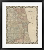 Framed Plan of Chicago