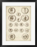 Antique Roman Coins IV Framed Print