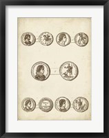 Antique Roman Coins V Framed Print