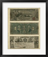 Framed Antique Currency V