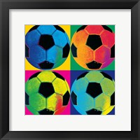 Framed Ball Four-Soccer