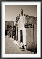 Framed Mausoleums of Domingo Sarmiento in a cemetery, Recoleta Cemetery, Recoleta, Buenos Aires, Argentina