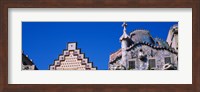 Framed Low angle view of a building, Casa Batllo, Passeig De Gracia, Barcelona, Catalonia, Spain