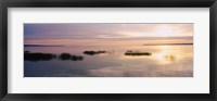 Framed Sunset over a lake, Chequamegon Bay, Lake Superior, Wisconsin, USA