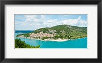 Framed Bauduen, Lake of Sainte-Croix, Var, Provence-Alpes-Cote d'Azur, France
