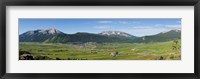 Framed Crested Butte, Gunnison County, Colorado