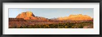 Framed Rock formations on a landscape, Zion National Park, Springdale, Utah, USA