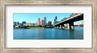 Framed Willamette River, Portland, Multnomah County, Oregon