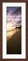 Framed Beach at sunset, Lanikai Beach, Oahu, Hawaii, USA