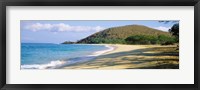 Framed Surf on the beach, Big Beach, Makena, Maui, Hawaii, USA