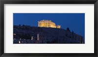 Framed Parthenon at dusk, Athens, Greece