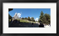 Framed Tourists at basilica, Basilique Du Sacre Coeur, Paris, Ile-de-France, France