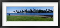 Framed River walk with skylines in the background, Vancouver, British Columbia, Canada 2013