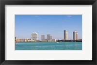 Framed Miami Skyline from a Distance, Florida, USA 2013