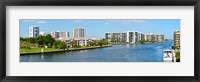 Framed Buildings on Intracoastal Waterway, Hollywood Beach, Hollywood, Florida