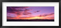 Framed Clouds in the sky at dusk, Las Vegas, Nevada, USA