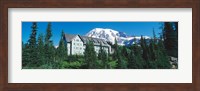 Framed Lodge on a hill, Paradise Lodge, Mt Rainier National Park, Washington State, USA