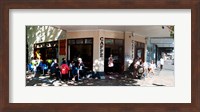 Framed Cafe on Oxford Street next to Paddington Uniting Church, Sydney, New South Wales, Australia