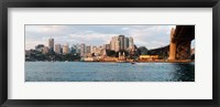 Framed Skyscrapers at the waterfront, McMahons Point, Sydney Harbor Bridge, Sydney Harbor, Sydney, New South Wales, Australia 2012