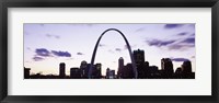 Framed Gateway Arch with city skyline, St. Louis, Missouri