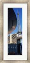 Framed Bridgestone Arena tower at Nashville, Tennessee, USA