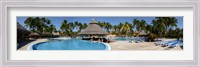 Framed Swimming pool of a hotel, Varadero, Matanzas, Cuba