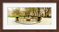 Framed Fountain in Madison Square Park in the spring, Manhattan, New York City, New York State, USA