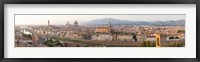 Framed High angle view of the city from Piazzale Michelangelo, Florence, Tuscany, Italy